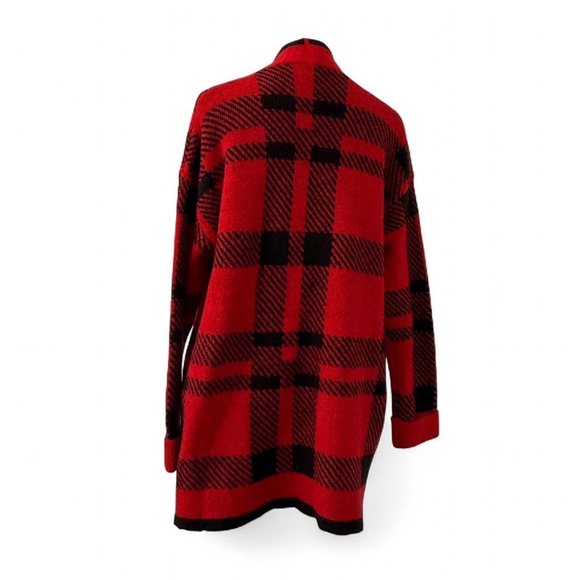 NWOT- Red Buffalo Plaid Cardigan Sweater - Small - Picture 3 of 8